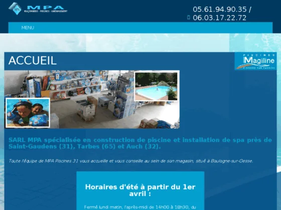 Construction et rénovation de piscines et de spa à Boulogne-sur-Gesse