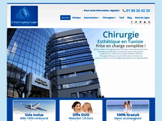 Liposuccion en Tunisie tout compris