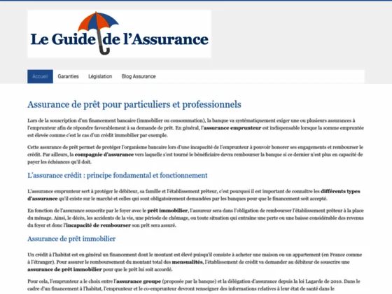 Le guide de l'assurance emprunteur