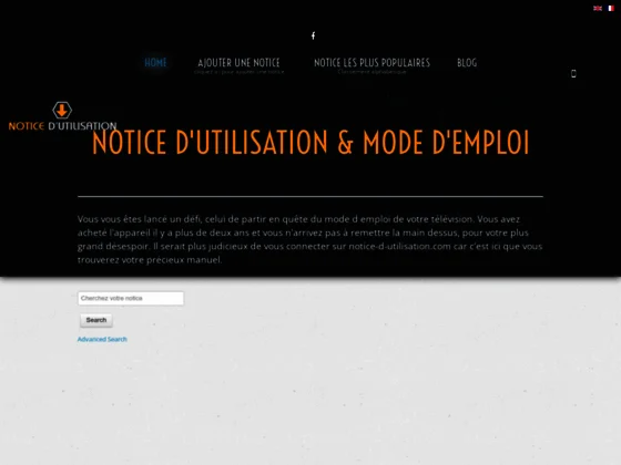 Notice d'utilisation