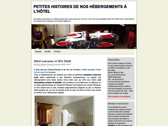Notre passion hôtel