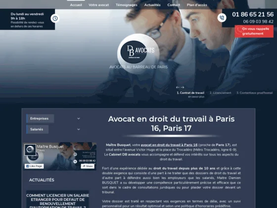 DB Avocats - Droit du travail à Paris 17