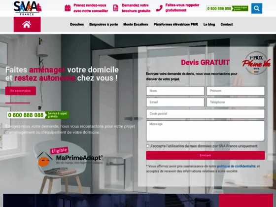 Douche sécurisée pmr