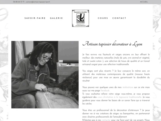 Artisan Tapissier décorateur Lyon