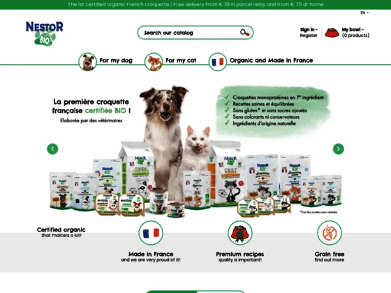 Nestor bio – croquettes sans cereales chien