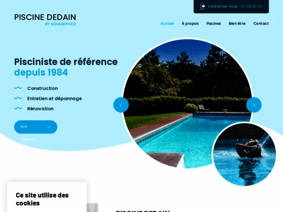 Pisciniste actif dans le Brabant wallon - Piscine Dedain