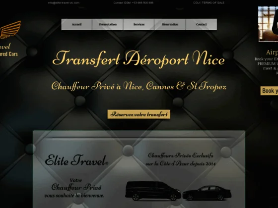 Elite travel vtc Nice: chauffeur privé