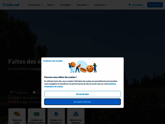 comparatif électricité et gaz