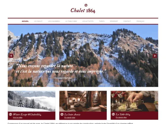 Chalet 1864 location de chalet dans les Alpes