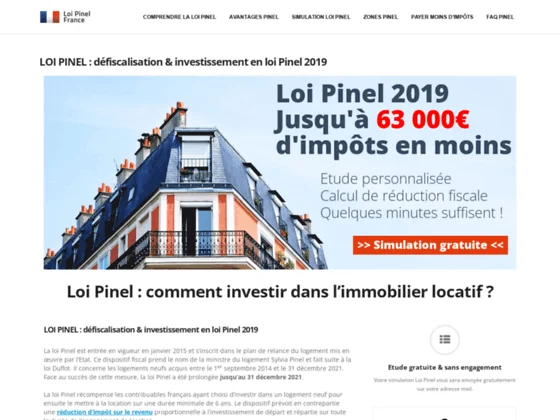 Loi en faveur de l'investissement immobilier