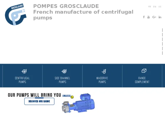 Conception et fabrication de pompes centrifuges