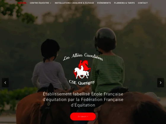 Centre equestre, les allées cavalières