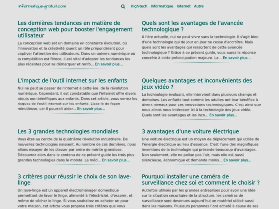 cours et Formation Informatique gratuit