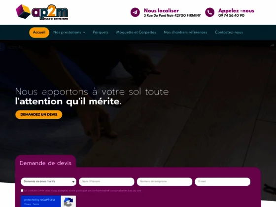 Ap2m sols et entretiens