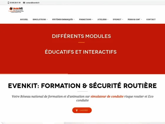 EVENKIT: Simulateur de conduite, formation éco-conduite et risque routier