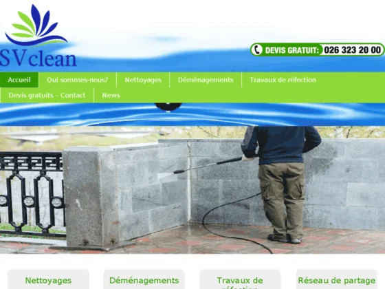 SV Clean, service de nettoyage et déménagements