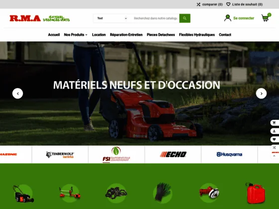 Vente matériel pour espace vert en Isère 