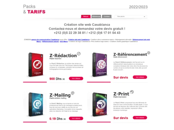 Création site web casablanca