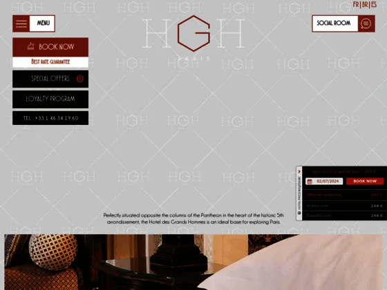 Paris Hôtel des Grands Hommes, 3 étoiles