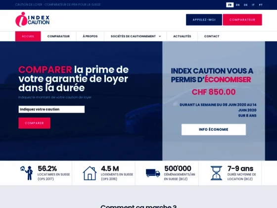 Comparateur de cautions de loyer en Suisse