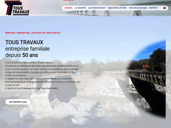 Société de location de ponts provisoires type Bailey