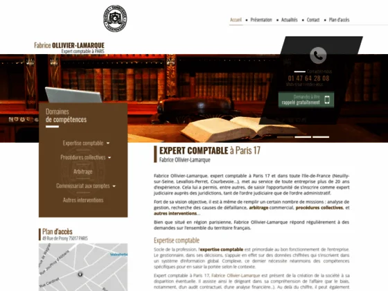 EXPERT COMPTABLE à Paris 17 Fabrice Ollivier-Lamarque