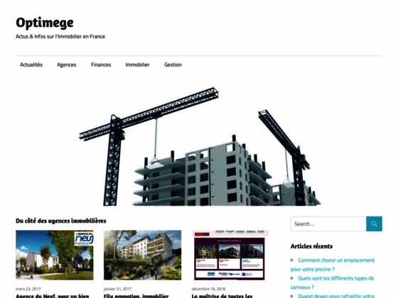 Optimege : Actualités immobilières