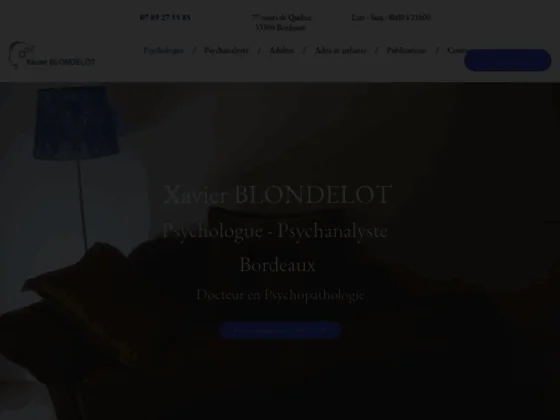 Psychologue couple à Bordeaux, Xavier Blondelot
