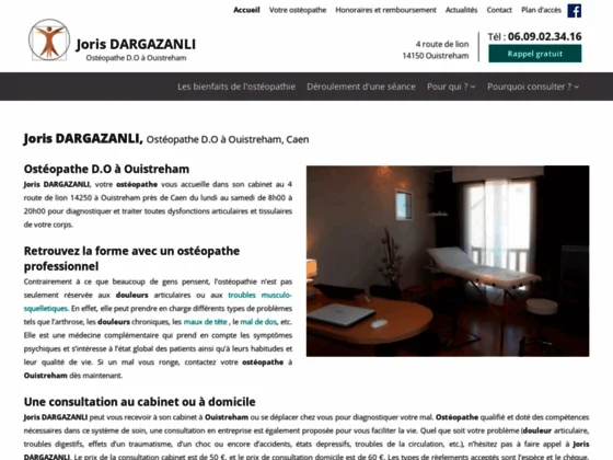 Séance ostéopathie Ouistreham