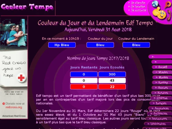 Nombre de jour tempo