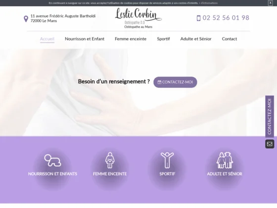  Ostéopathe pour nourrisson dans le 72