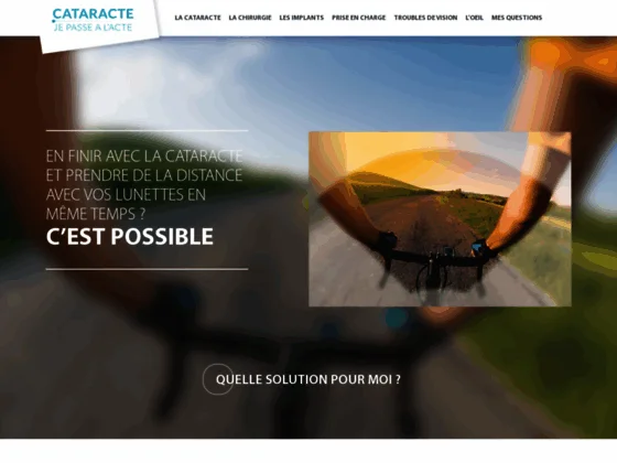 Les implants pour la cataracte