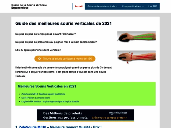 Souris Ergonomique et Verticale