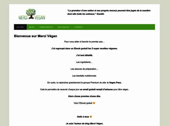 Merci vegan : tout pour devenir vegan 