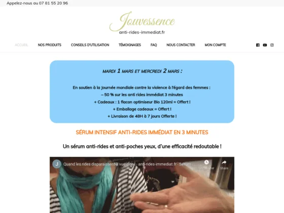 Jouvessence anti-rides immédiat