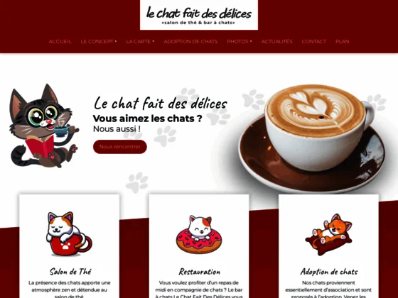 Le chat fait des délices