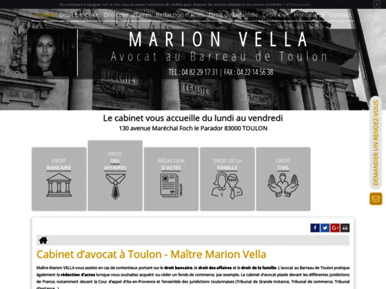 Cabinet d'avocat à Toulon en droit de la famille, Maître Vella