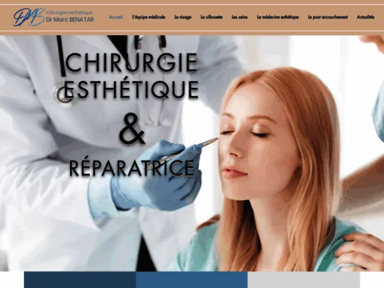 Le site drmarcbenatar.com 