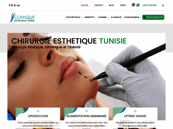 Chirurgie esthetique Tunisie 