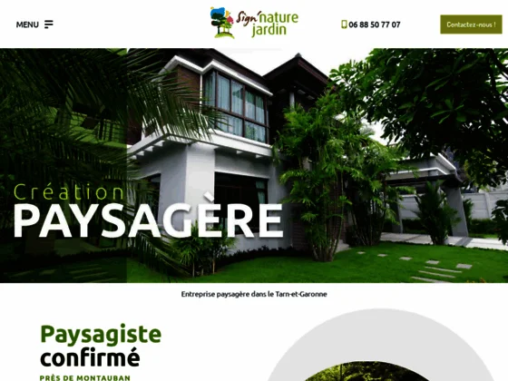 Sign nature jardin - paysagiste