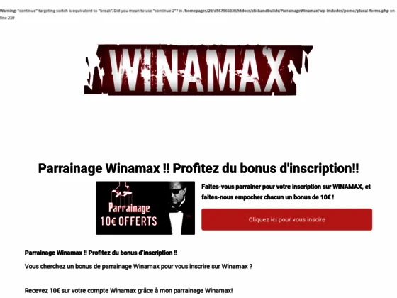 Parrainage Winamax, Profitez du bonus d'inscription! –