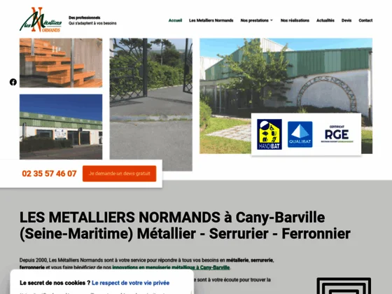 Les Metalliers Normands à Cany-Barville : Métallerie, ferronerie, Serrurerie