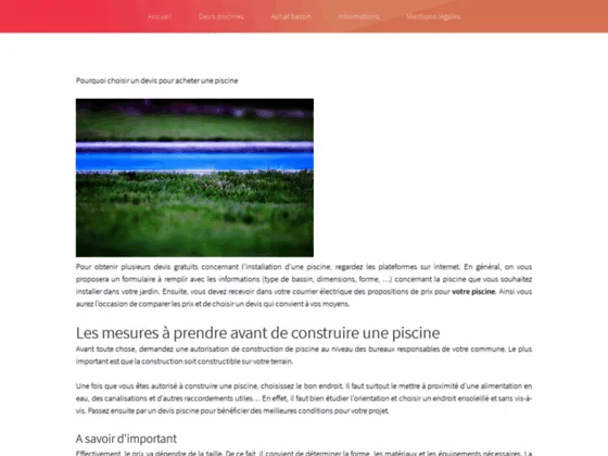 devis piscine