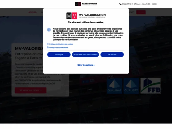 MV-Valorisation, entreprise générale de bâtiment en Île-de-France