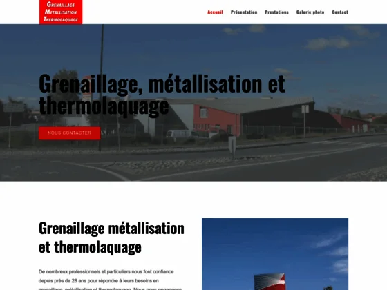 Grenaillage Metallisation Thermolaquage GMT