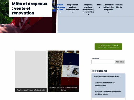 Mâts & Drapeaux de pavoisement et publicitaires