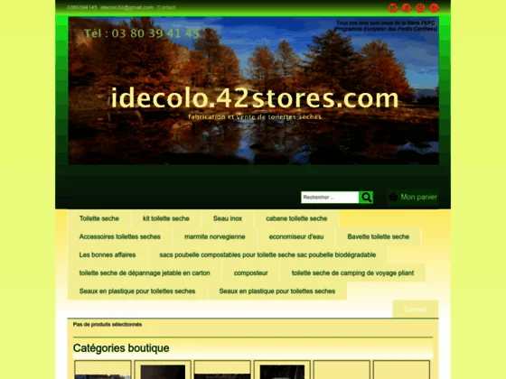 Boutique en ligne de toilettes sèches et accessoires