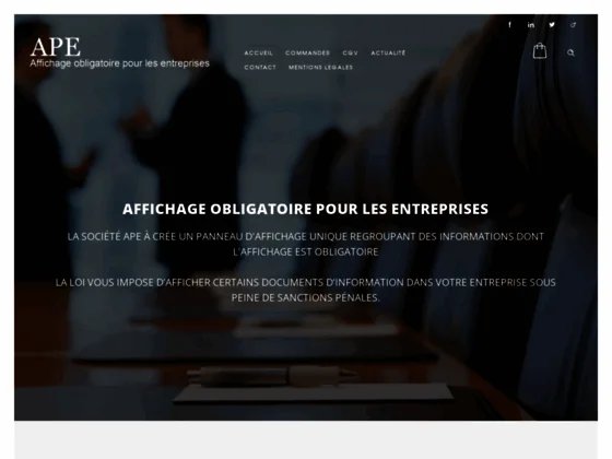 Ape affichage obligatoire