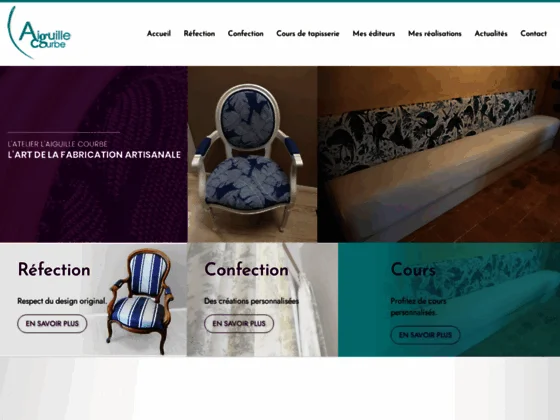  L'AIGUILLE COURBE - atelier tapisserie