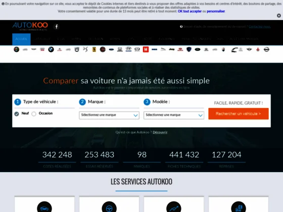 Autokoo – fiche technique auto